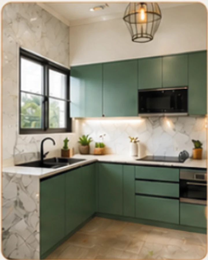 Illustrative modern kitchen