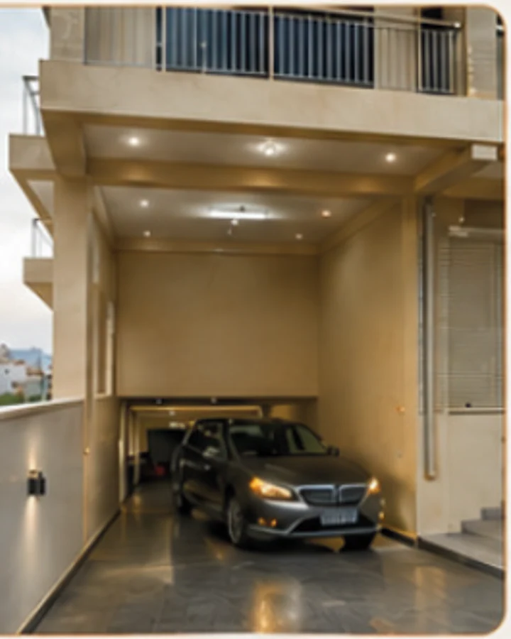 Illustrative covered parking area